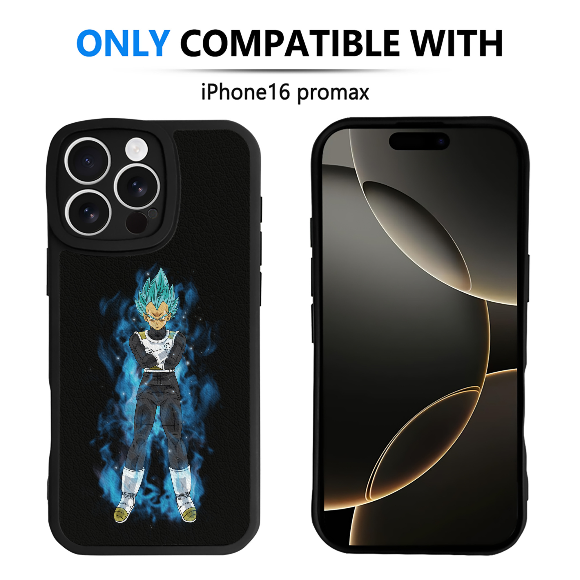 （画像用） ドラゴンボール ベジータ四世（Bejīta Yonsei）DRAGON BALL Vegeta IV 【iPhone 16シリーズ対応】シリコンスマホケース（レザー調） 材質：シリコン